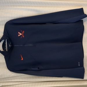 Nike University of Virginia DRI-FIT half zip top: 100% polyester